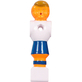 Voetbaltafelpop Blauw / Wit