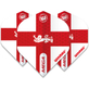 Winmau Mega Standard England dart flights