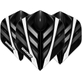 Winmau Mega Standard Zwart, Wit en Grijs dart flights