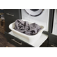 Interiax WASHWALL 'Mary' Wasmachine of Droogkast Ombouwkast Antraciet – Met 1 Lade voor Wasmand en 1 Opbergvak met 2 deuren - Wasmachinekast- 162x67.5x67.5 cm