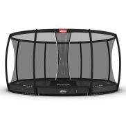 Berg Elite Inground Trampoline 430 Grey + Safety Net Deluxe
