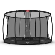 BERG Elite InGround Trampoline 430 Grijs + Safety Net Deluxe XL