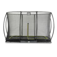 EXIT Silhouette inground Trampoline 244x366cm With Safety Net - Black