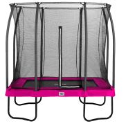 Salta Comfort Edition 153 x 214 Rose Trampoline + Filet de Sécurité
