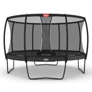 BERG Elite Regular Trampoline 380 Grijs + Safety Net Deluxe