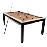 NORTH Essence Pool Table/Dining Table Black/White 7FT
