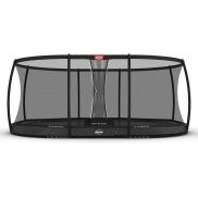 BERG Grand Elite InGround Trampoline 520 Grijs + Safety Net Deluxe