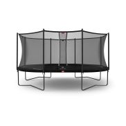 BERG Grand Favorit Regular Trampoline 520 Zwart + Safety Net Comfort