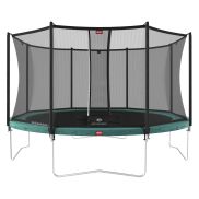 BERG Favorit Regular Trampoline 380 Groen + Safety Net Comfort
