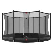 BERG Favorit InGround Trampoline 380 Grijs + Safety Net Comfort