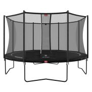 BERG Favorit Regular Trampoline 380 Zwart + Safety Net Comfort