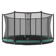 BERG Favorit InGround Trampoline 430 Groen + Safety Net Comfort
