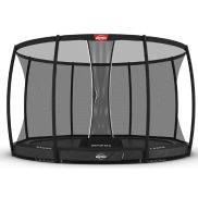 Berg Champion 430 Inground Grey Sport Trampoline + Safety Net Deluxe Xl