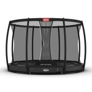 Berg Champion 430 Inground Grey Sport Trampoline + Safety Net Deluxe