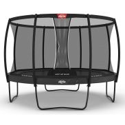 Berg Elite Trampoline 380 Grijs + Safety Net Deluxe