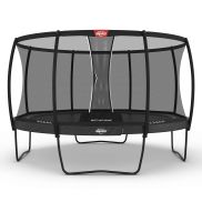 BERG Elite Regular Trampoline 430 Grijs + Safety Net Deluxe