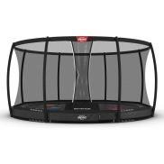 Berg Trampoline Inground Elite 430 Gris Levels + Safety Net Deluxe