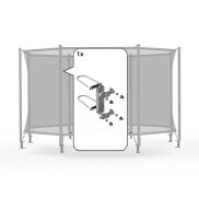 Safety Net Comfort - Bevestigingsset voor 1 paal (95mm)