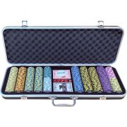 Poker Set DLX 500 Clay Chips 13.5gr Valuie