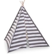 Childhome Collections Tipi Tent Gris Blanc Streepjes