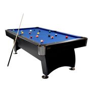 NORTH Gardone Table de billard Noir/Bleu 7FT