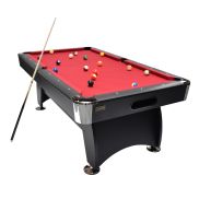 NORTH Gardone Pooltafel Zwart/Rood 8FT