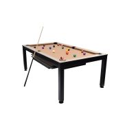 NORTH Essence Pool Table/Dining Table Black/Eik 7FT