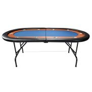 NORTH Foldy Poker Table Blue 10 Persons