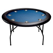 North Round Poker Table Texas 8 personnes Bleu