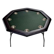 Table de poker octogonale Texas 8 personnes Vert
