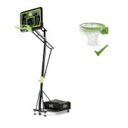 EXIT Galaxy Movable Basketball Board op Wheels With dunkring - black edition