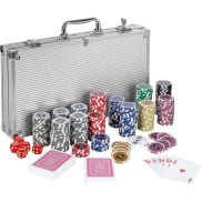 NORTH Set de Poker Aluminium Pokerkoffer 300 Chips