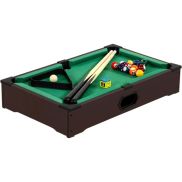 NORTH Assisi Mini Table De Billard Bois Foncé/Vert 51 x 31 x 10 cm