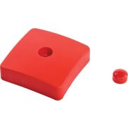 Kunststof afdekdop voor palen - vierkant 90 mm - rood