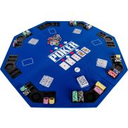 NORTH Pokertafel 8-hoekig 122cm, Blauw