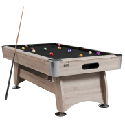 NORTH Gardone Pool Table Wood/Black 8FT