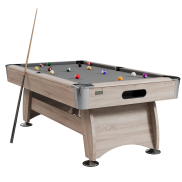 NORTH Gardone Pooltafel Wood/Grijs 7FT + Tafeltennistop