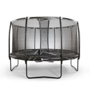 North Explorer Regular Trampoline 430 Round Black + filet de sécurité
