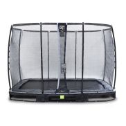 EXIT Elegant inground Trampoline 214x366cm With Economy Safety Net - Black