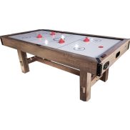 TopTable Dining Timber Table De Air Hockey Met Tennis De Table Wood/Blanc 7FT