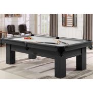 Top Table Lexor Pool Table Solid Matte Black 8FT