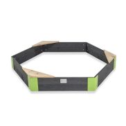 EXIT Aksent en Bois Bac à Sable Zeshoek 160x140cm