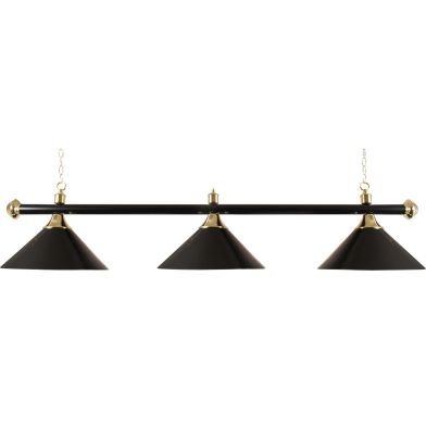 Biljartlamp pool With drie kappen Black