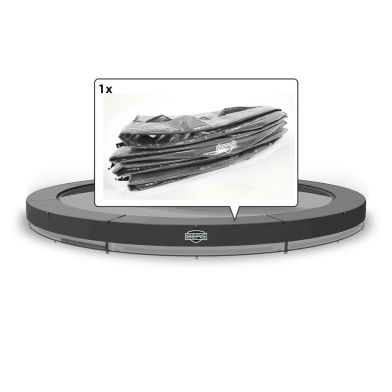 Berg Elite Inground Beschermrand Grijs 430 cm