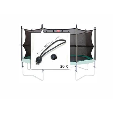Berg Trampoline elastieken veiligheidsnet 30 stuks