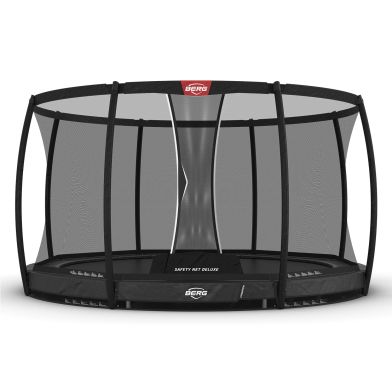 BERG Champion InGround Trampoline 380 Grijs + Safety Net Deluxe