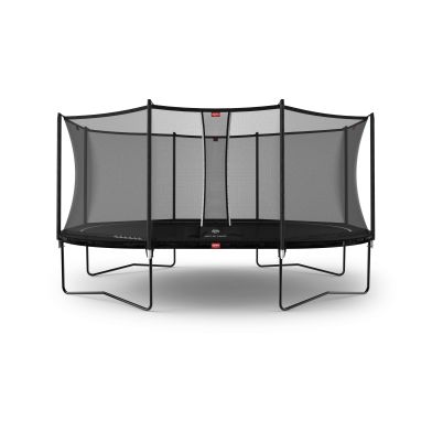 BERG Grand Favorit Regular Trampoline 520 Zwart + Safety Net Comfort