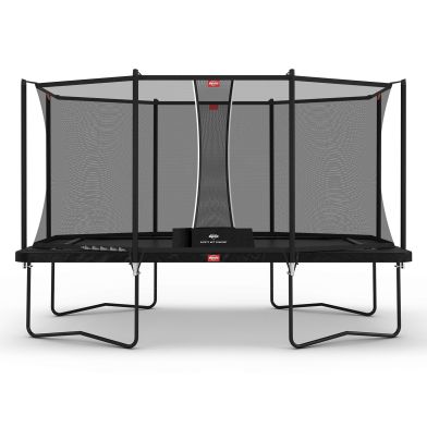 BERG Ultim Favorit Regular Trampoline 410 Zwart + Safety Net Comfort