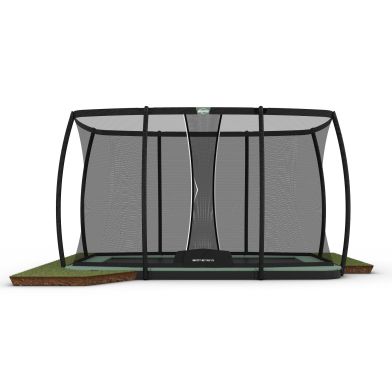 BERG Trampoline Ultim Champion ECO FlatGround 410 + Safety Net Deluxe XL