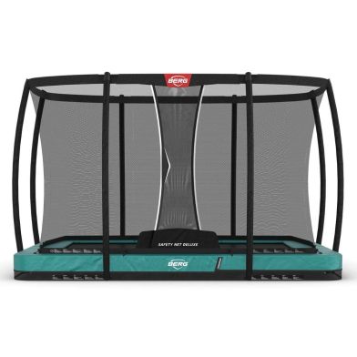 Berg Ultim Champion Inground Trampoline 330 Green + Safety Net Deluxe